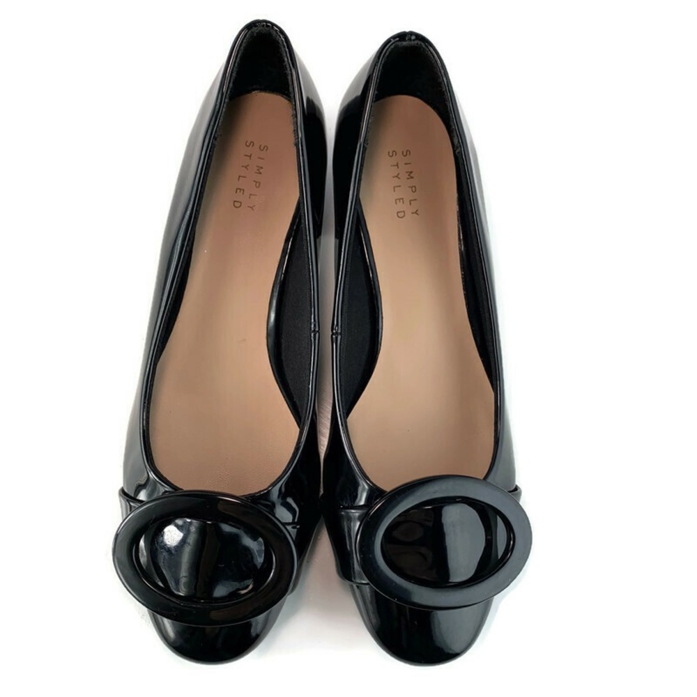 Simply Styled Leather Classic Pumps Size 6.5